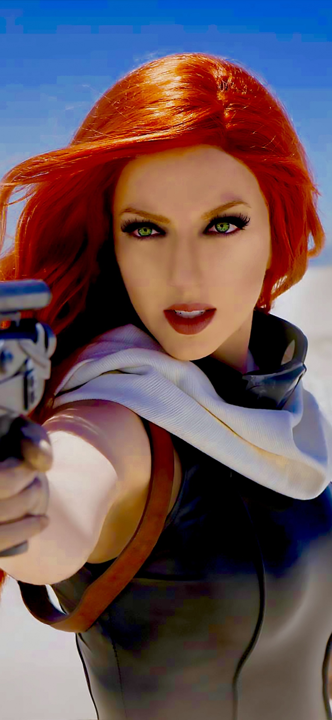 Обои Мара Джейд косплей, Мара Джейд, принцесса лея, Люк Скайуокер, звездные войны в разрешении 1125x2436