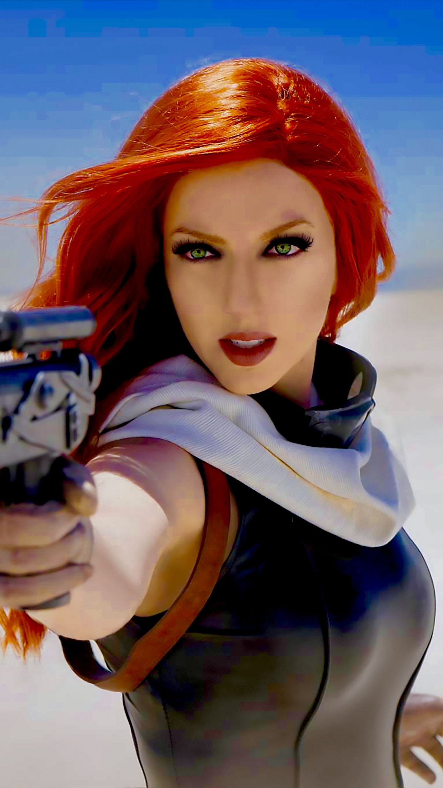 Обои Мара Джейд косплей, Мара Джейд, принцесса лея, Люк Скайуокер, звездные войны в разрешении 1440x2560