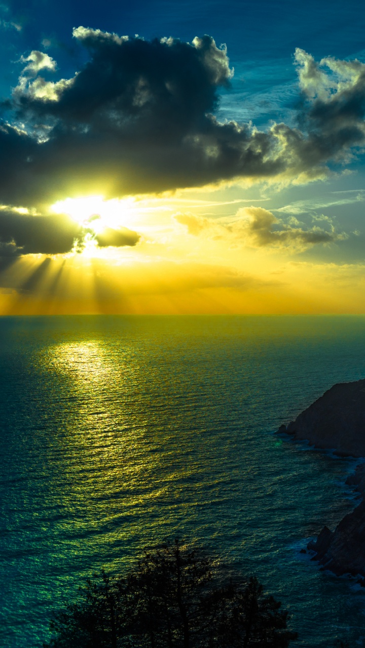 Обои океан, море, природа, горизонт, вода в разрешении 720x1280