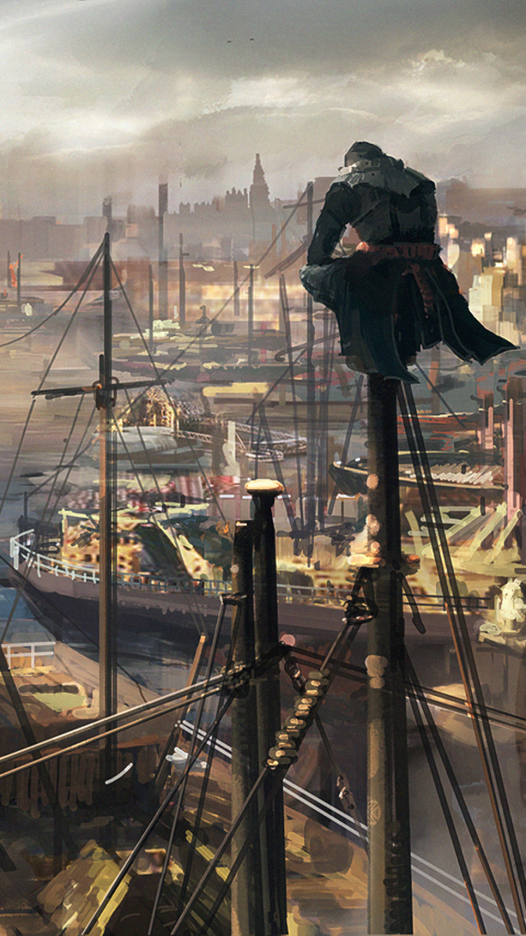 Обои assassins creed syndicate, assassins creed unity, assassins creed, ubisoft, компьютерная игра в разрешении 750x1334