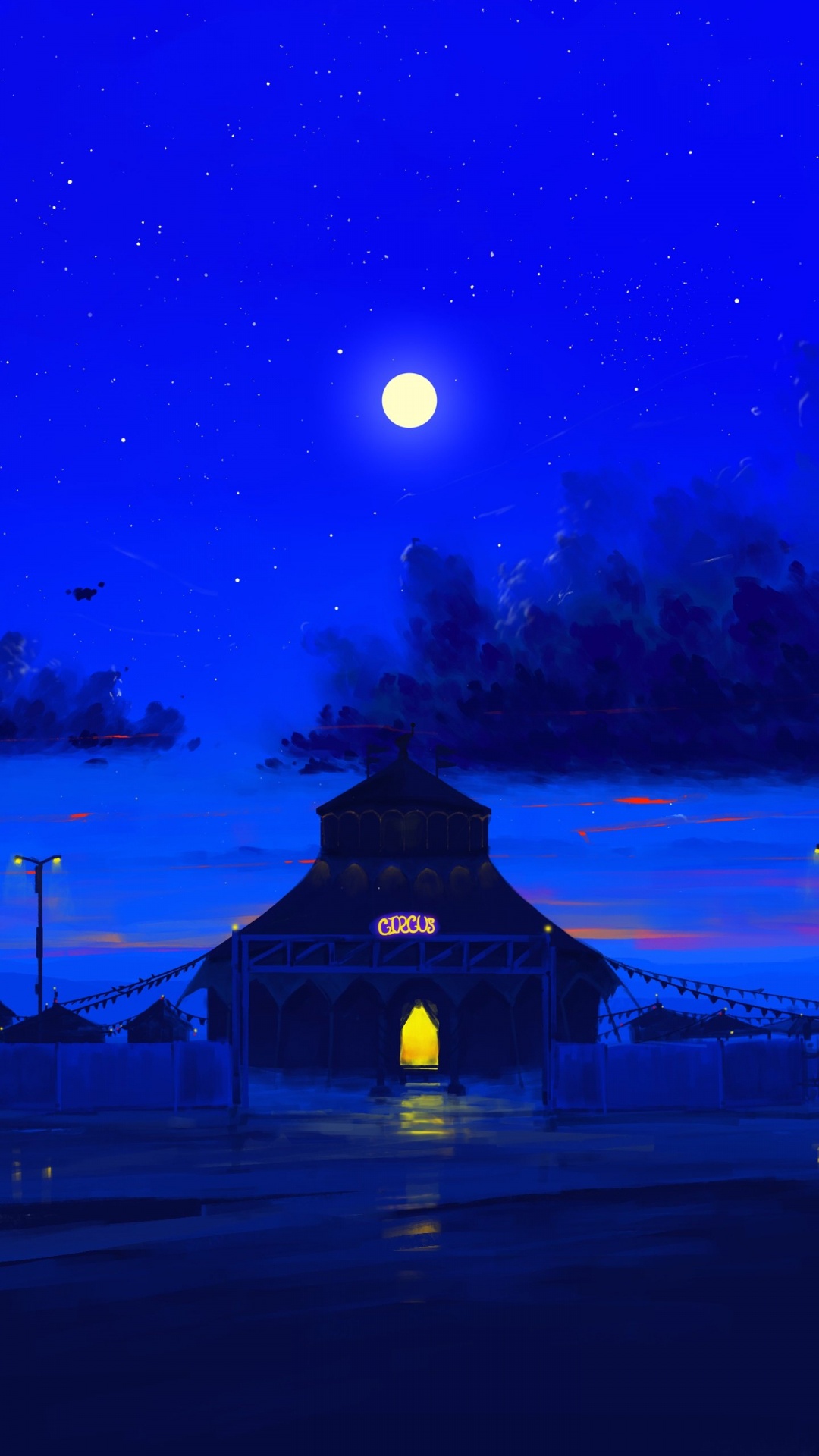 Обои природа, висгун - социальная сеть, живопись, атмосфера, здание в разрешении 1080x1920