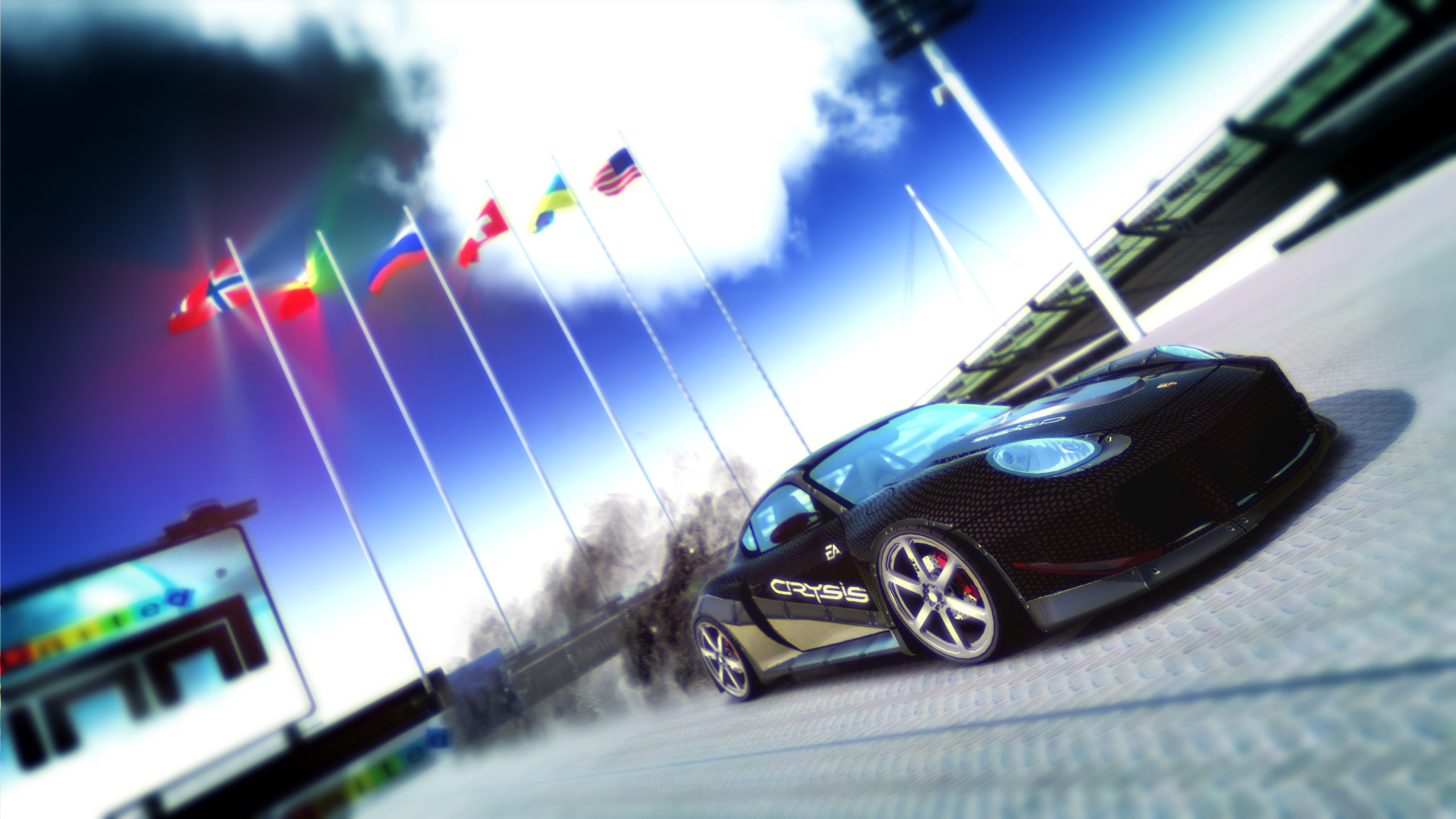 Обои технологии, синий, свет, Тираэль, игра в разрешении 2560x1440