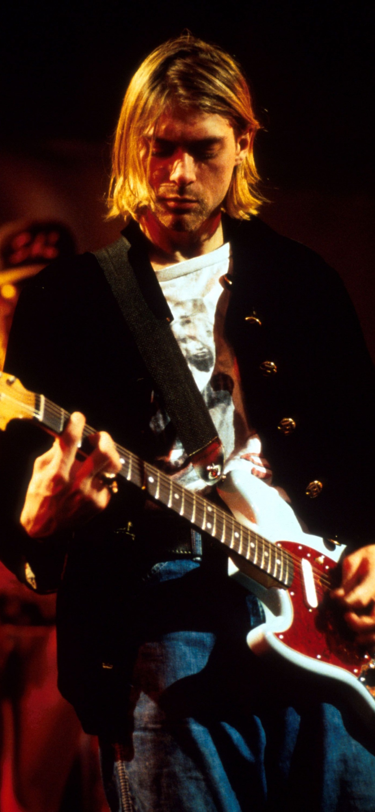 Обои нирвана, гранж, гитара, гитарист, музыкант в разрешении 1242x2688