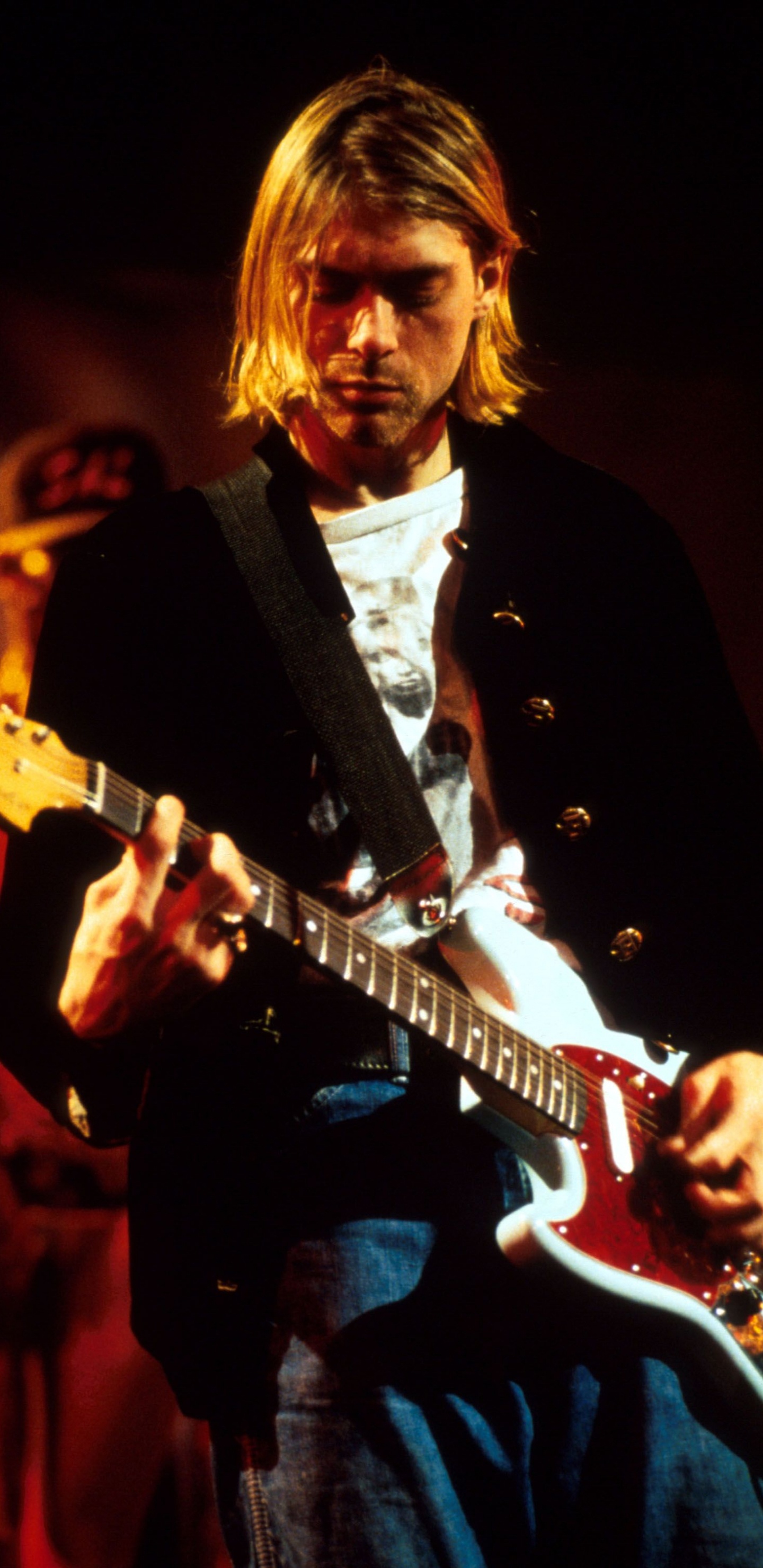 Обои нирвана, гранж, гитара, гитарист, музыкант в разрешении 1440x2960