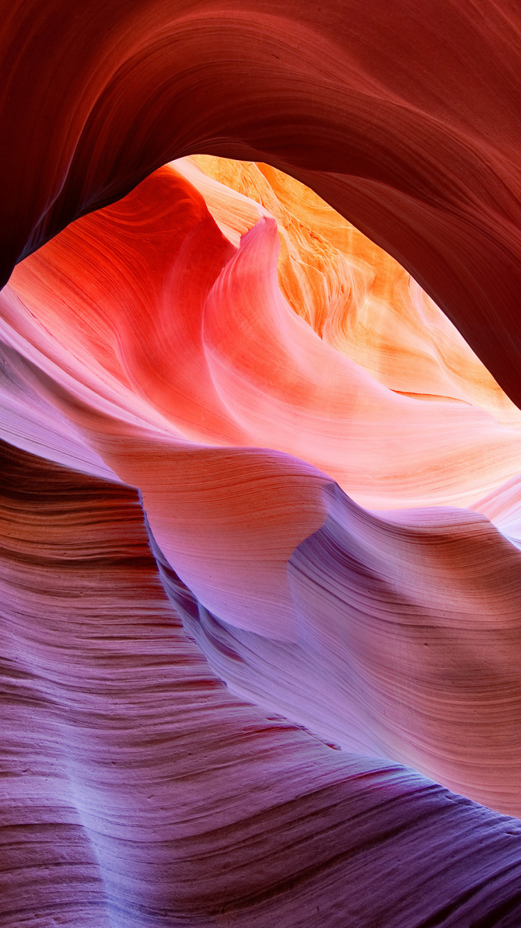 Обои Каньон Антилопы Мак, каньон антилопы, красный цвет, каньон, лепесток в разрешении 750x1334