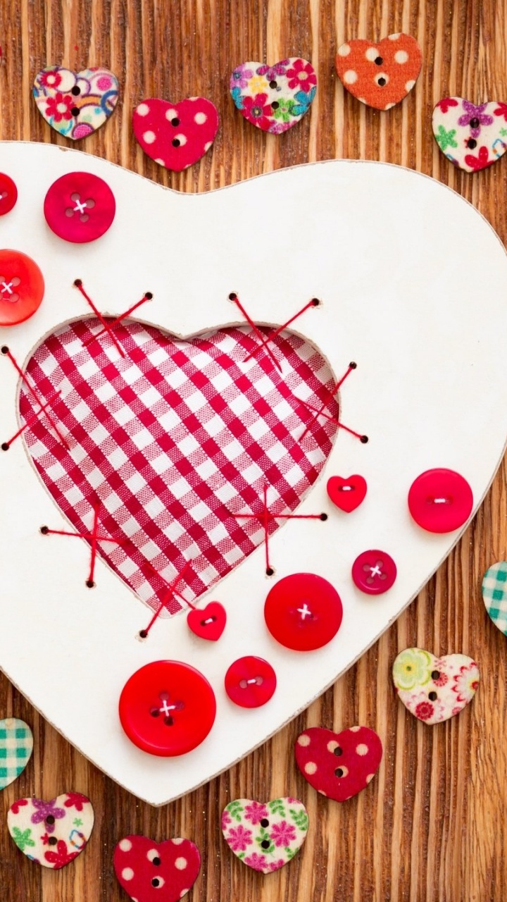 Обои сердце, День Святого Валентина, любовь, любовь сердца, роман в разрешении 720x1280