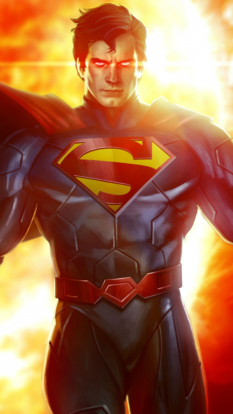 Обои Супермен, Бесконечный Кризис, комиксы dc, супергерой, Бэтмен в разрешении 750x1334