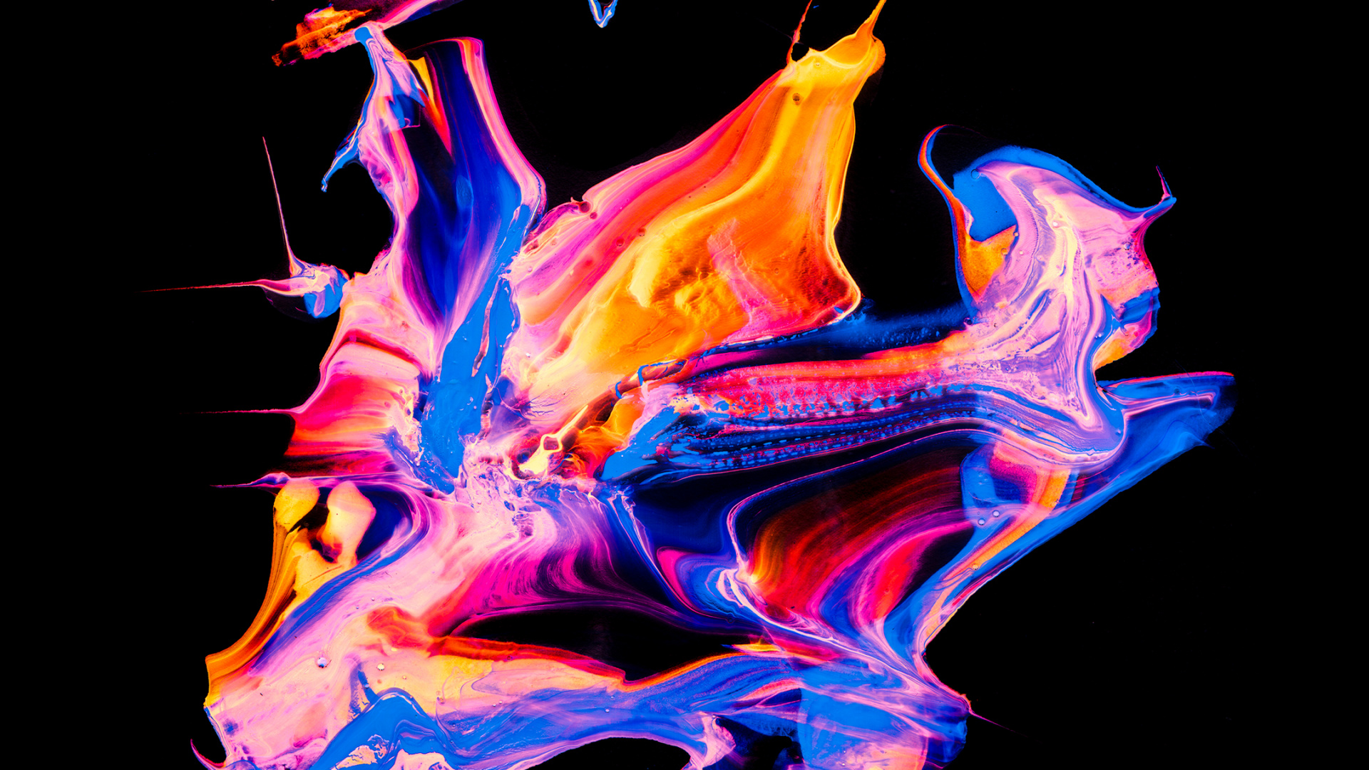 Обои живопись, человеческое тело, Визуальный эффект освещения, газ, арт в разрешении 1920x1080