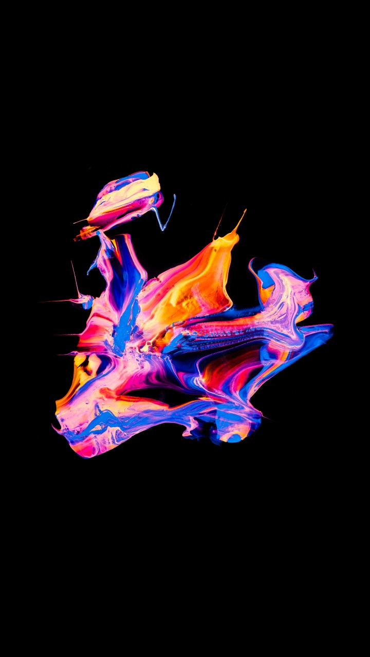 Обои живопись, человеческое тело, Визуальный эффект освещения, газ, арт в разрешении 720x1280