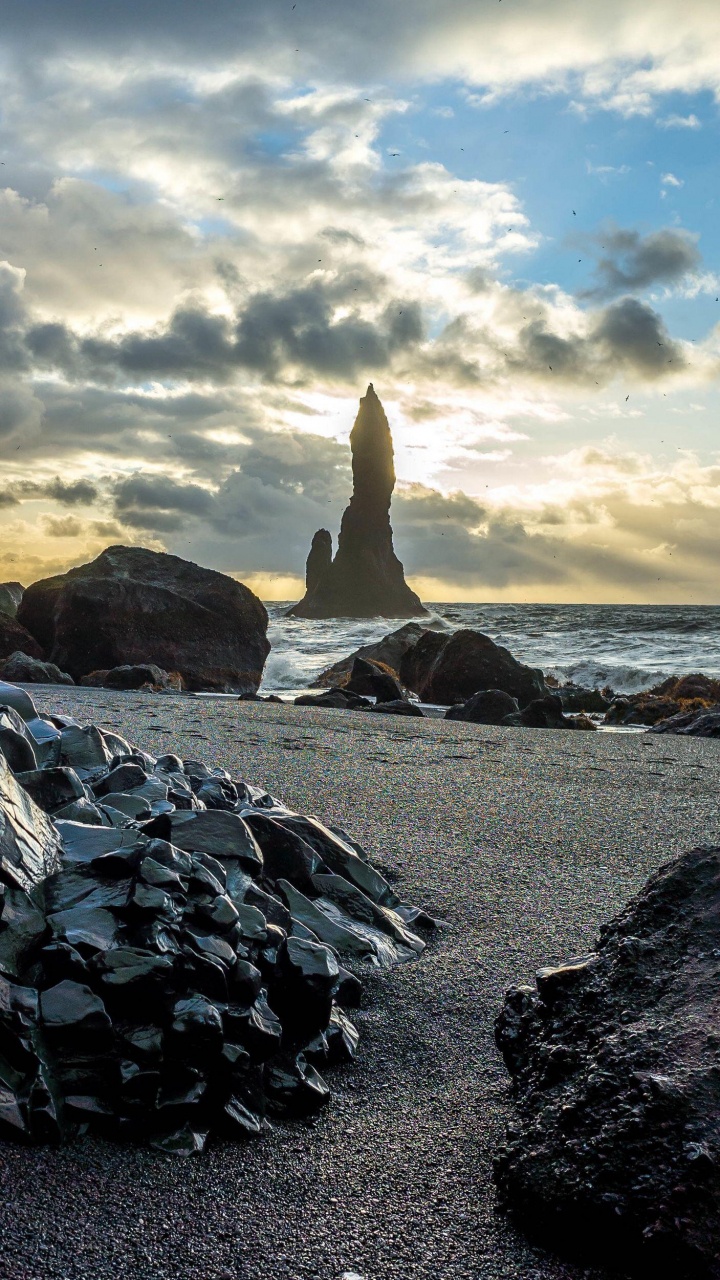 Обои море, облако, вода, природный ландшафт, солнечный свет в разрешении 720x1280