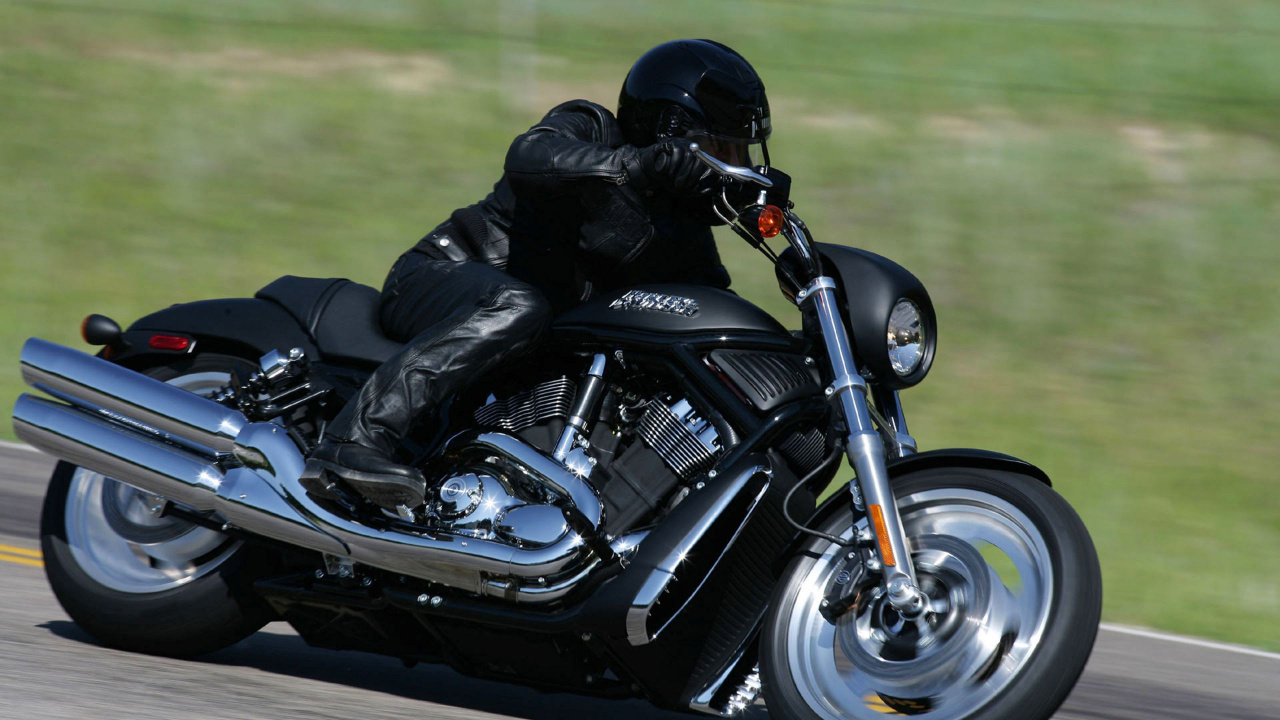 Обои Харли Дэвидсон ночь род, мотоцикл, Харлей-Дэвидсон Супер Глайд, авто, мотоспорт в разрешении 1280x720