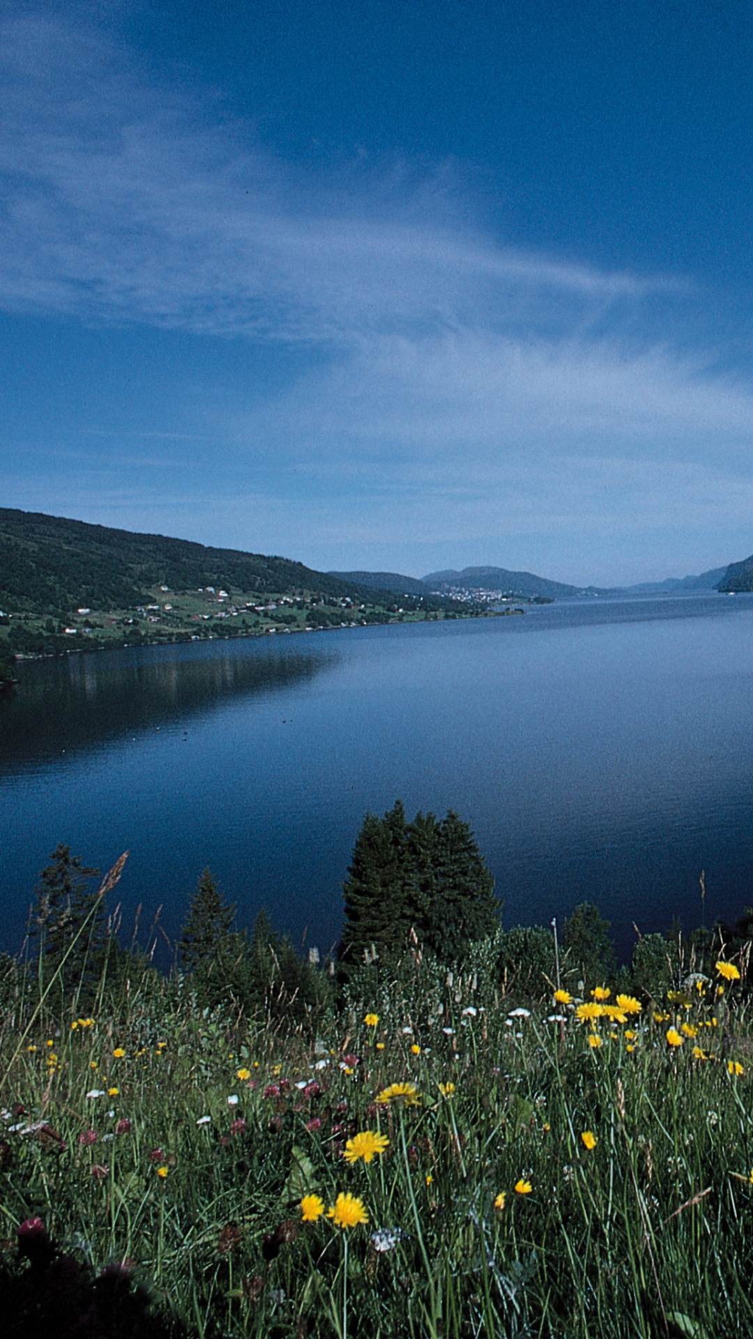 Обои природа, озеро, фьорд, дикая местность, водохранилище в разрешении 1080x1920