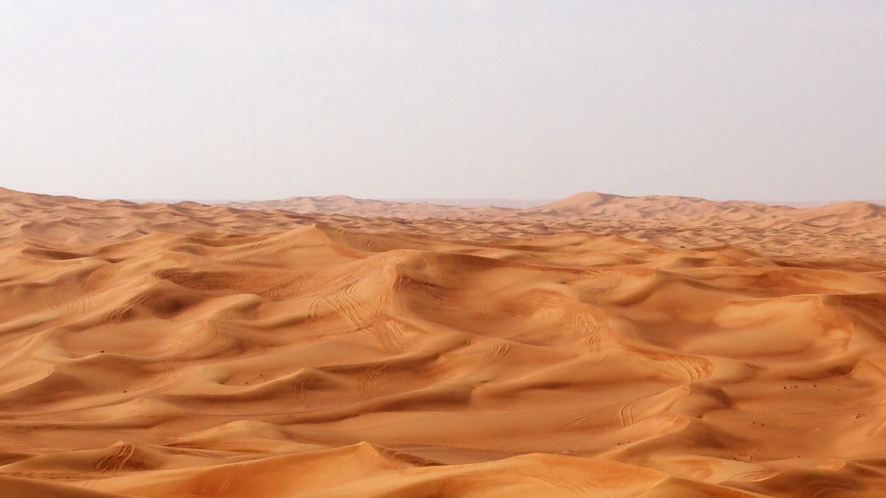 Обои пустыня, песок, эрг, эолийские рельефы, Дюна в разрешении 1280x720