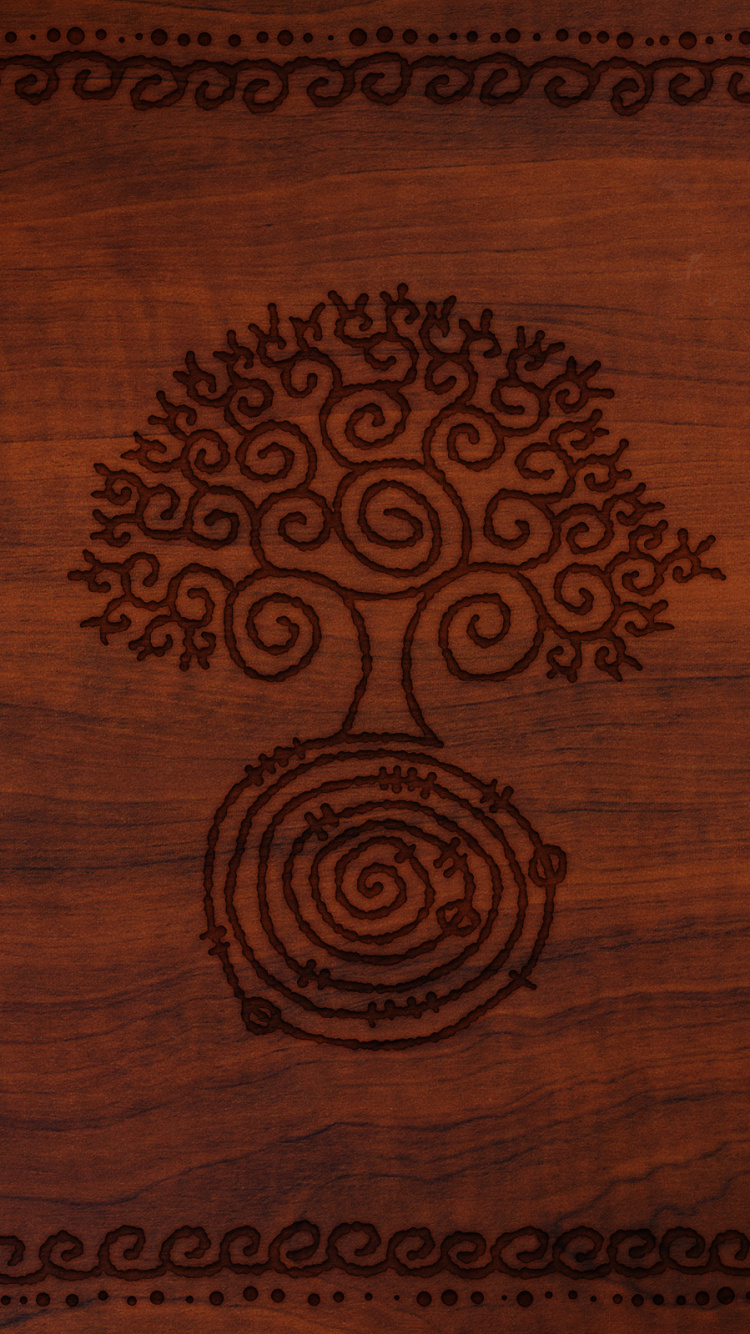 Обои древесина, коричневый цвет, узор, твердая древесина, морилка в разрешении 750x1334