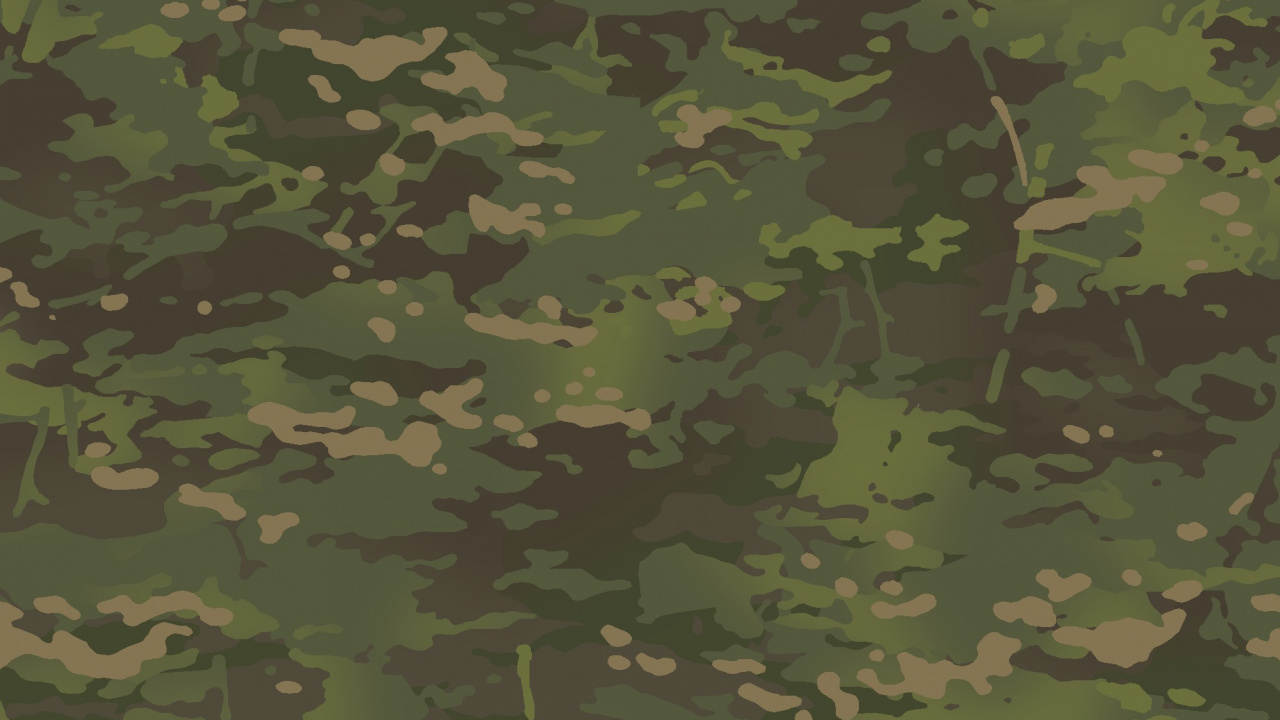 Обои камуфляж, Многокамерный, военный камуфляж, зеленый, форма в разрешении 1280x720