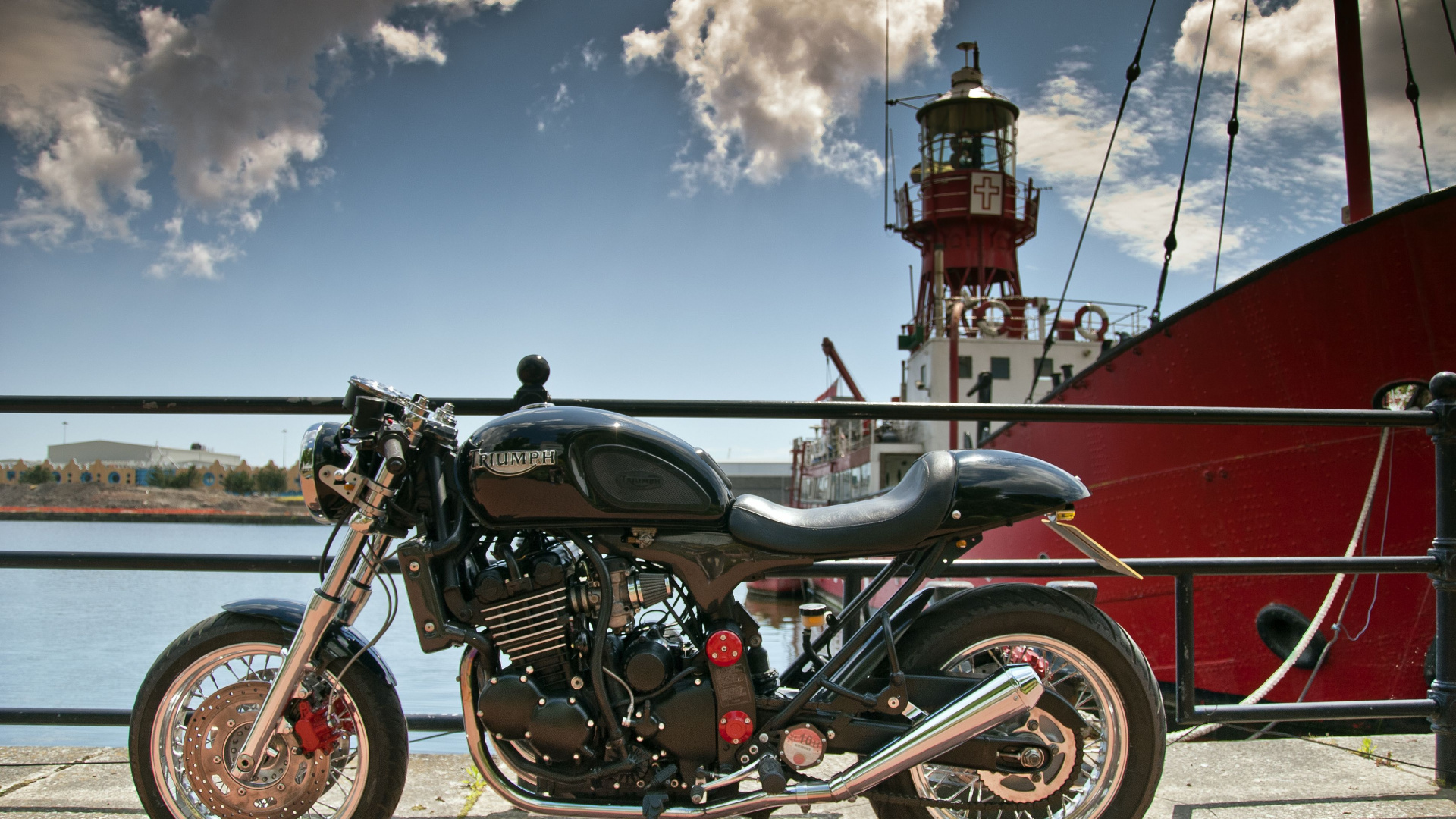 Обои мотоспорт, Триумф тандерберд, Мотоциклы Triumph, Триумф тракстон, Триумф бонневиль в разрешении 1920x1080