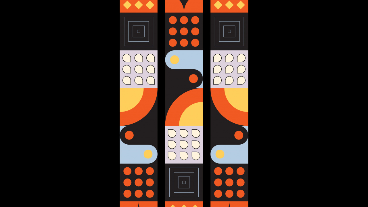 Обои окно, полутона и оттенки, символ, узор, прямоугольник в разрешении 1280x720