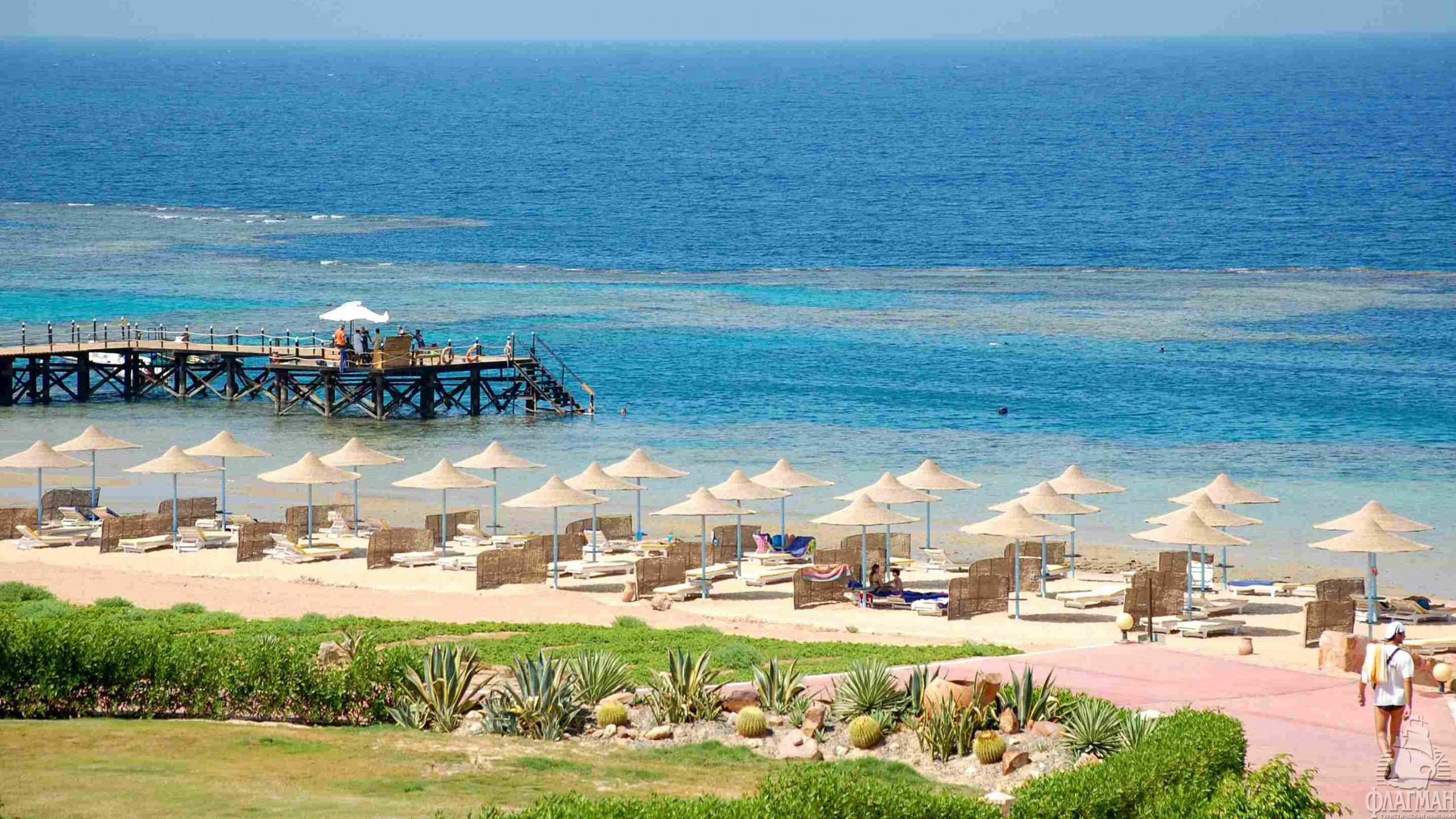 Обои Фантазия Резорт Марса Алам, прибежище, отпуск, пляж, море в разрешении 2560x1440