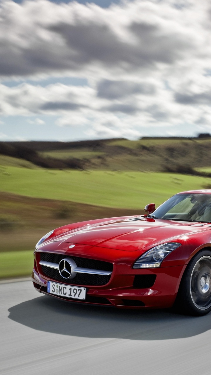 Обои авто, спорткар, суперкар, mercedes benz, спортивный автомобиль в разрешении 720x1280