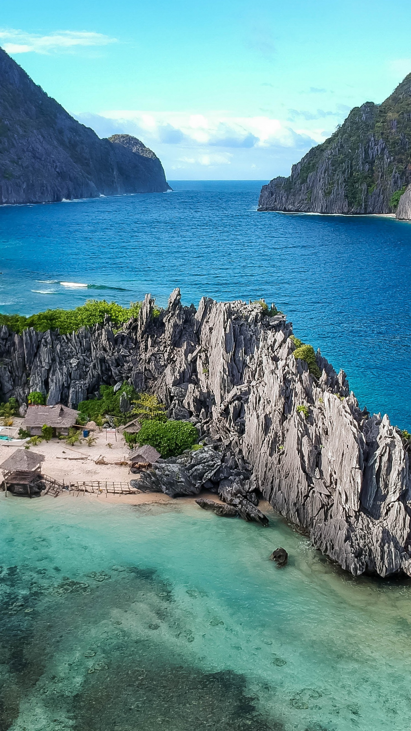 Обои Филиппины туристические места, Боракай, Эль Нидо, Лусон, монтажная пластина в разрешении 1440x2560