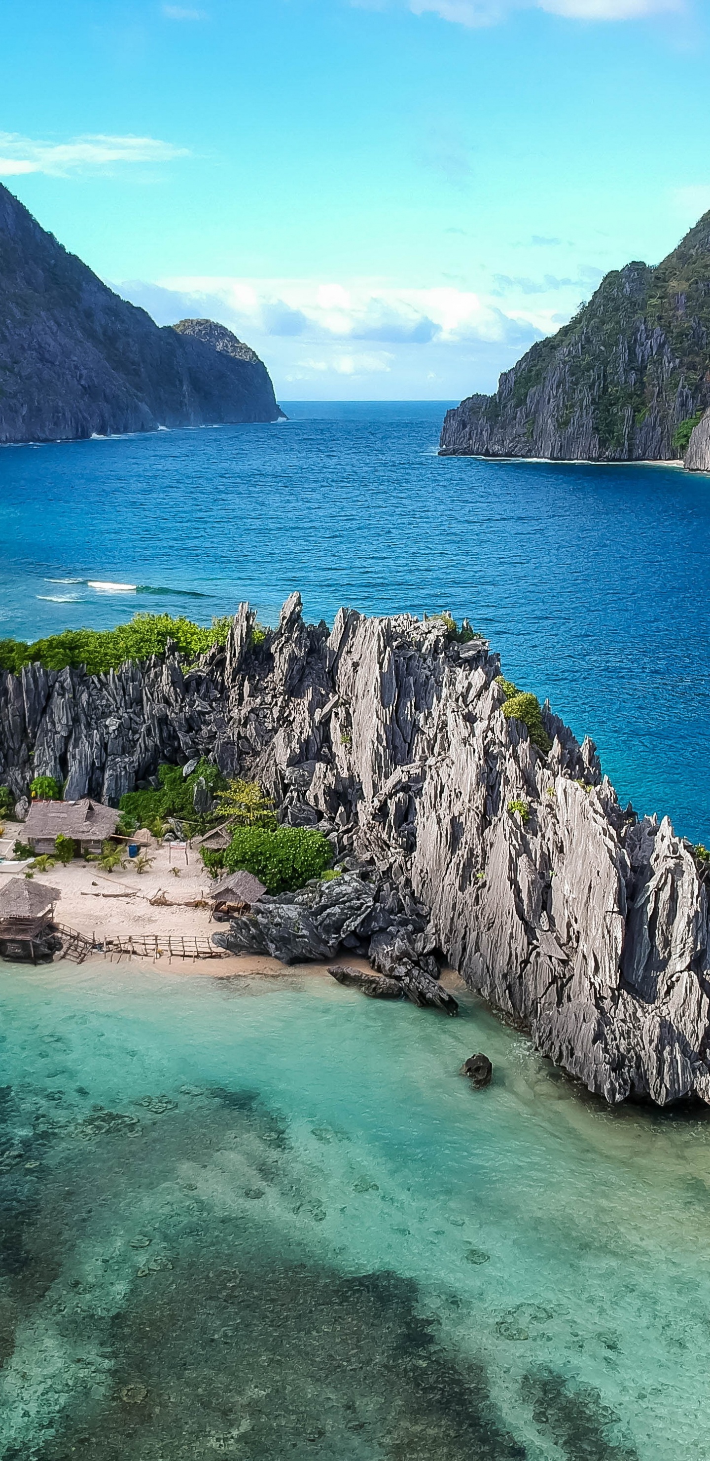 Обои Филиппины туристические места, Боракай, Эль Нидо, Лусон, монтажная пластина в разрешении 1440x2960