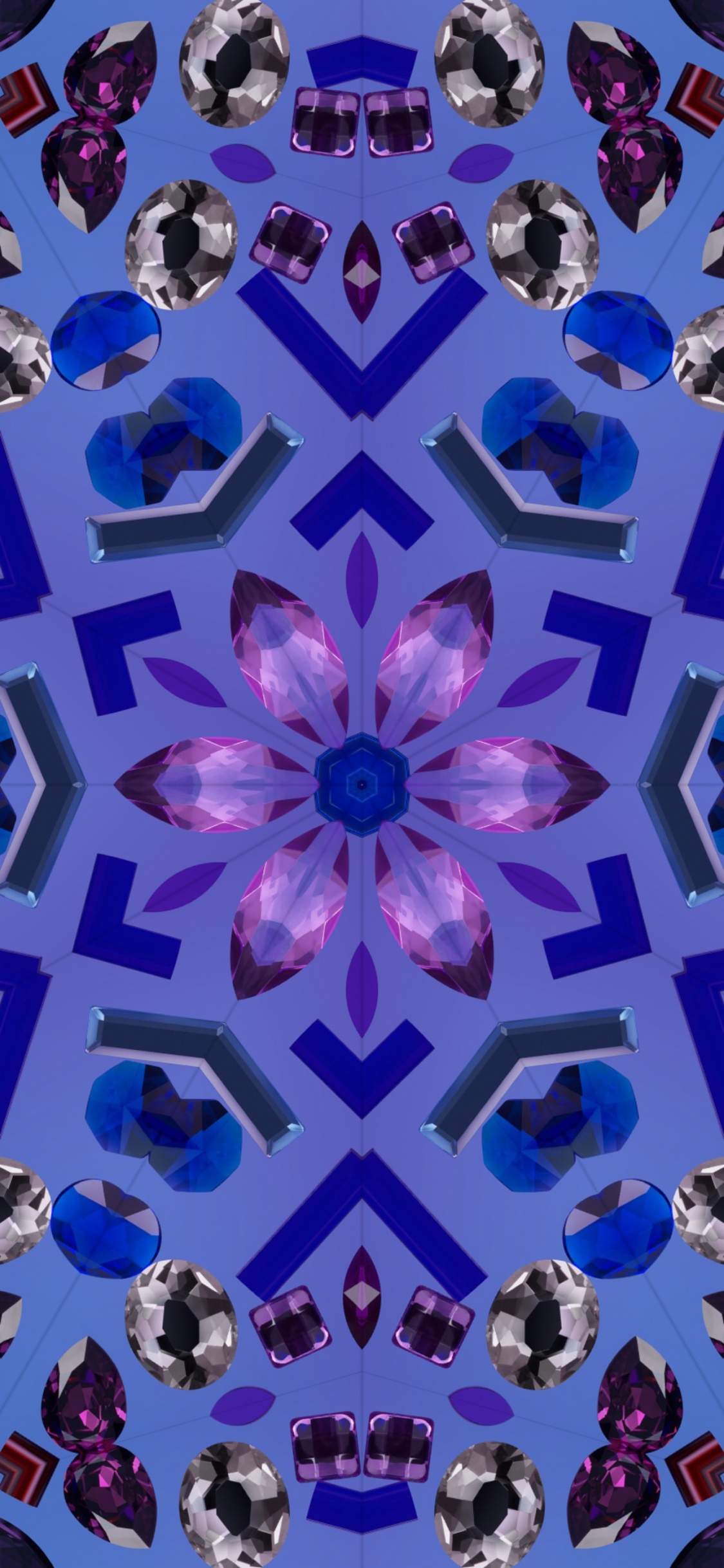 Обои яблоко, ios, калейдоскоп, apple, iOS 17 в разрешении 1125x2436