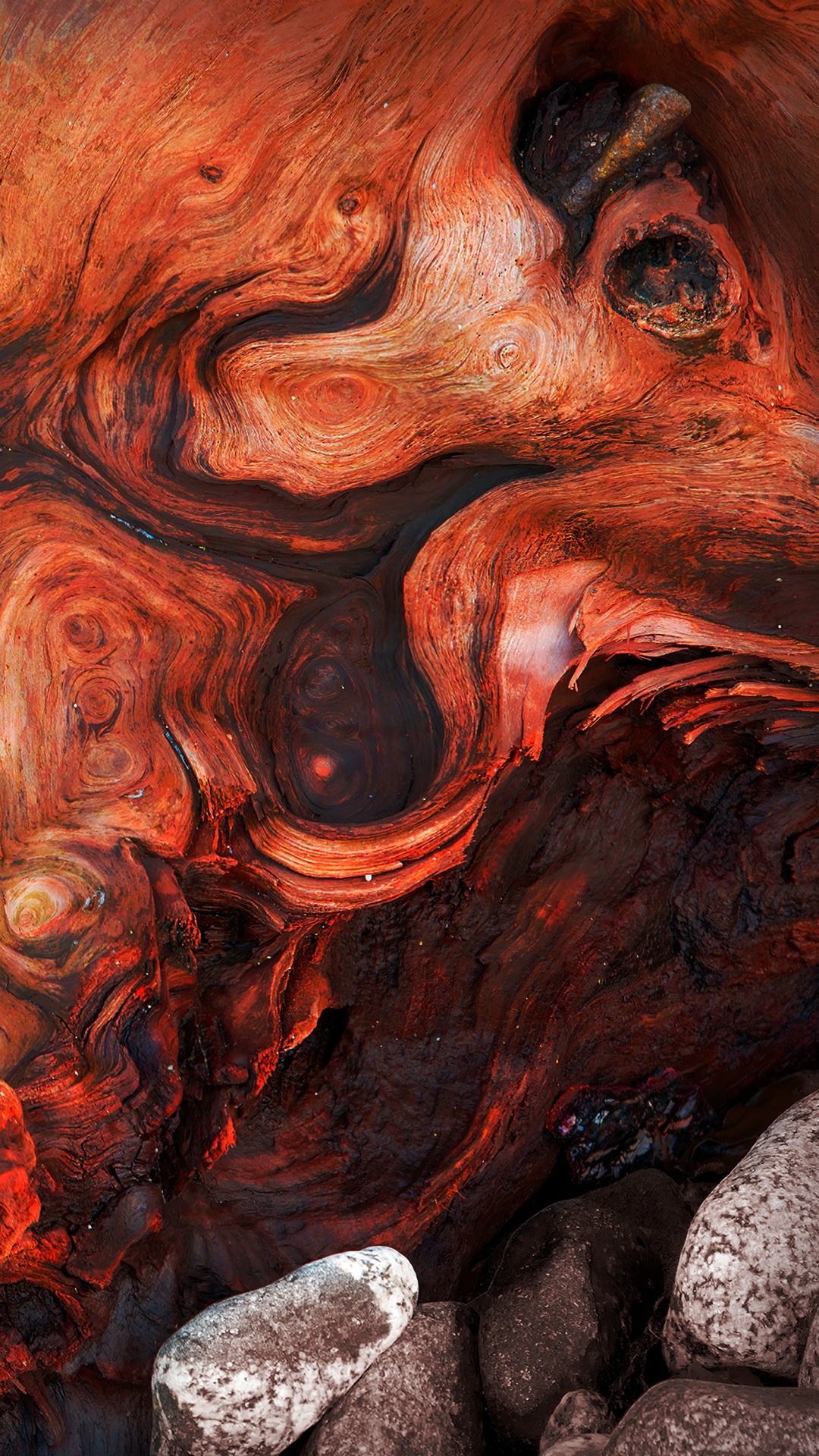 Обои рок, визуальное искусство, Оранжевый цвет, древесина, арт в разрешении 1080x1920