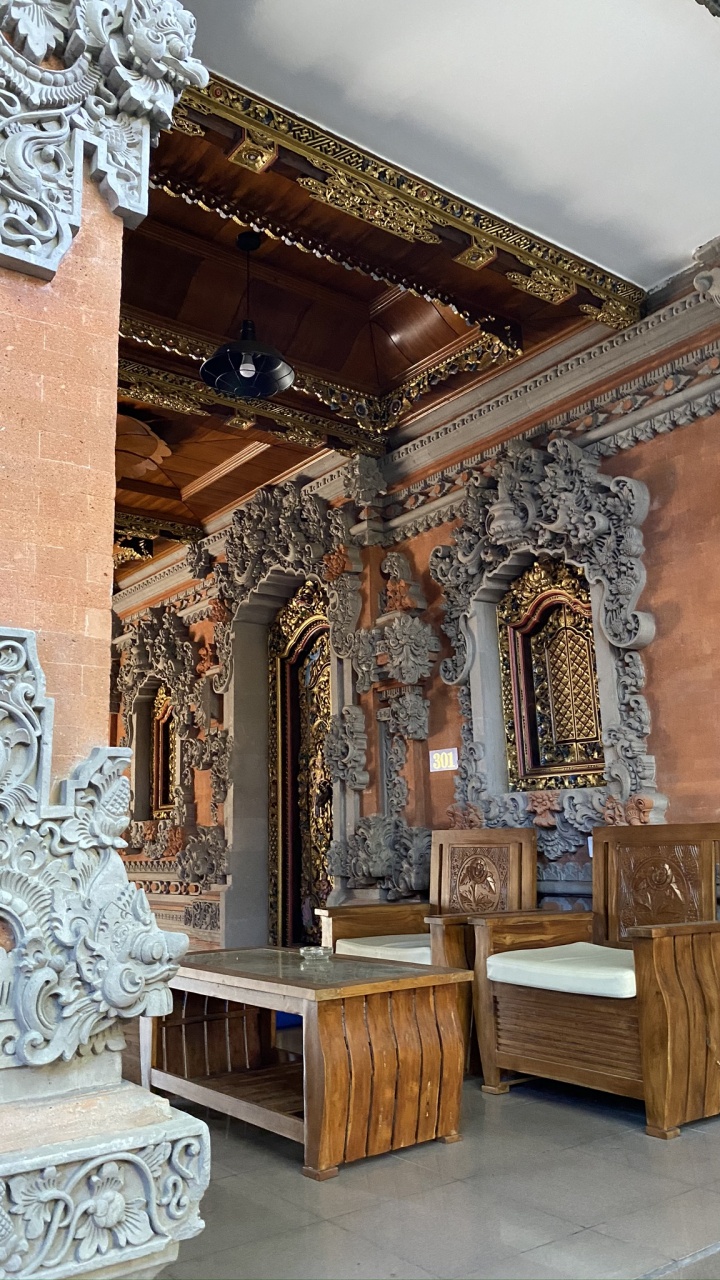 Обои бали, дизайн интерьера, мебель, резьба по камню, резьба в разрешении 720x1280