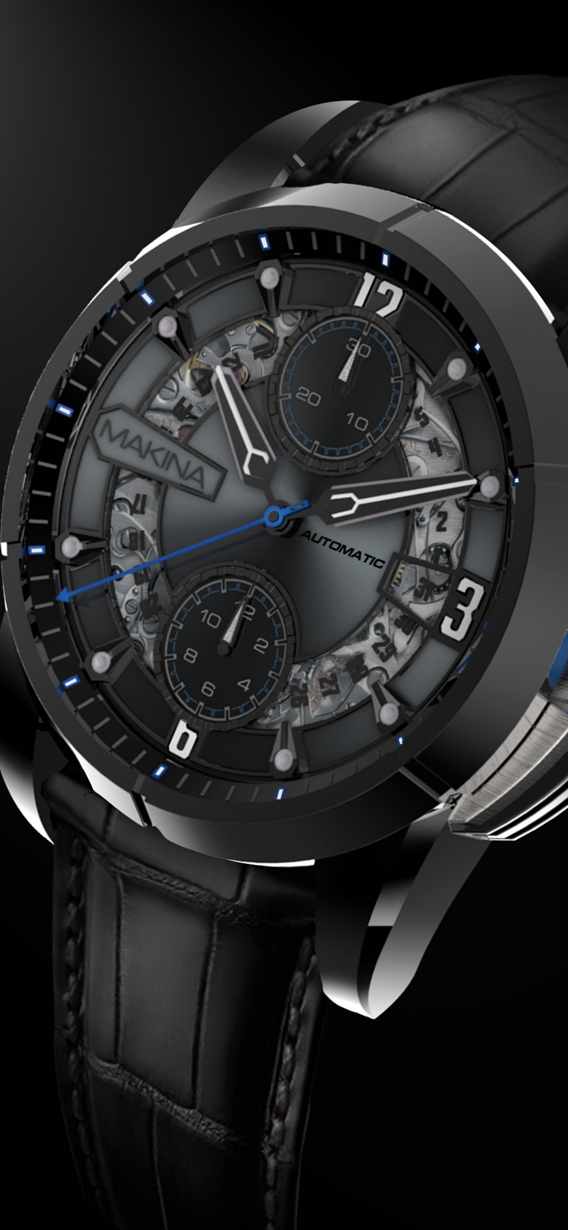 Обои часы, аналоговые часы, часы аксессуар, модный аксессуар, ремень в разрешении 1125x2436