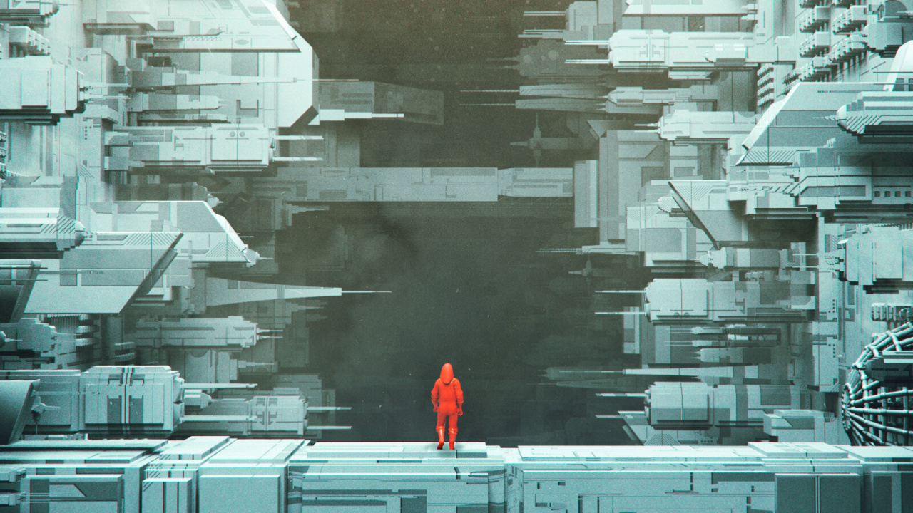 Обои арт, Научная фантастика, артист, иллюстрация, архитектура в разрешении 1280x720