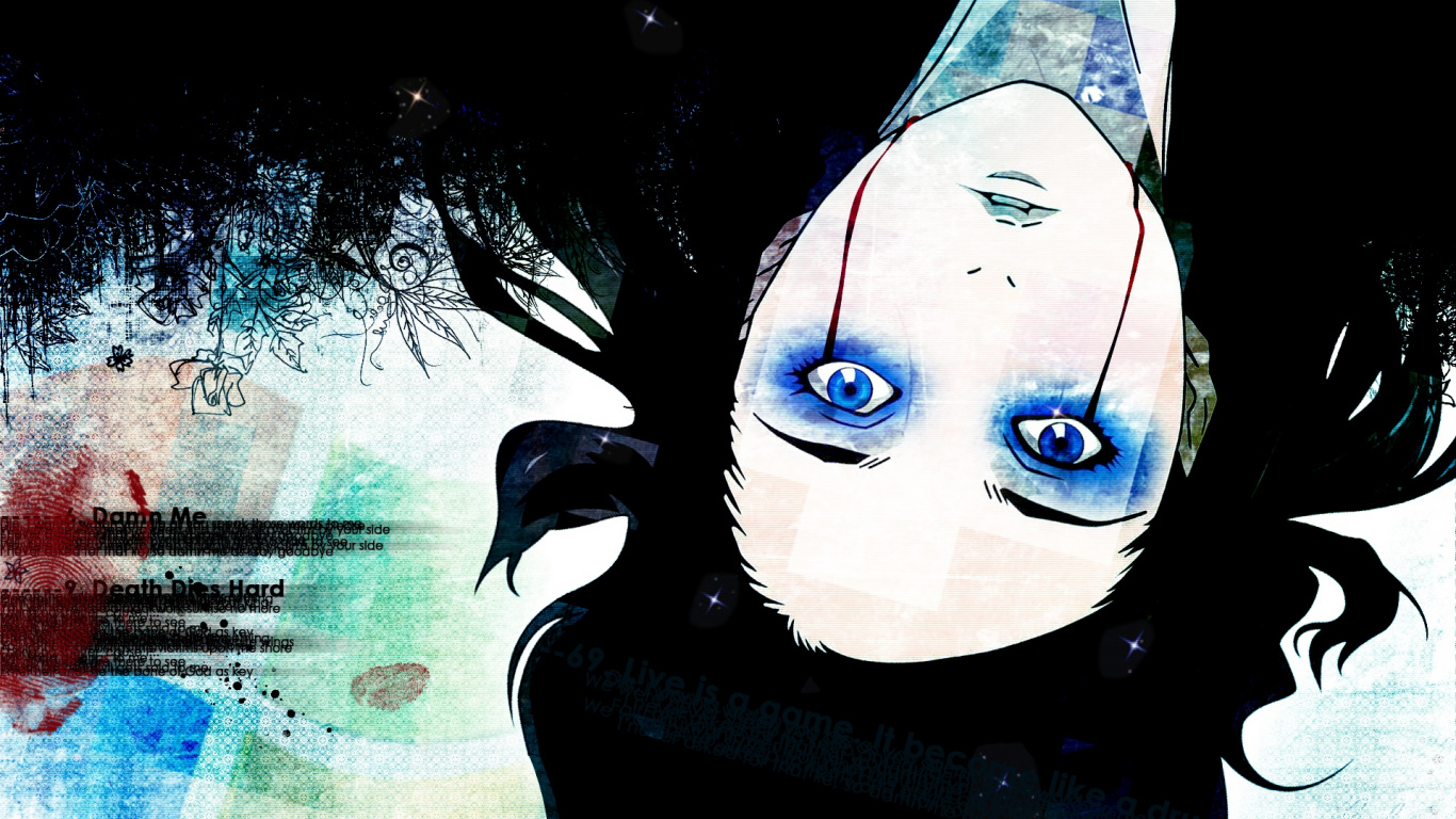 Обои Ре-л Майер, аниме, иллюстрация, графический дизайн, арт в разрешении 1366x768