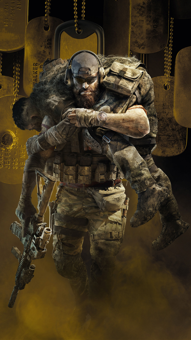 Обои Тома Клансиса Призрак Recon Останова, tom clancys ghost recon wildlands, солдат, военнослужащие, армия в разрешении 750x1334