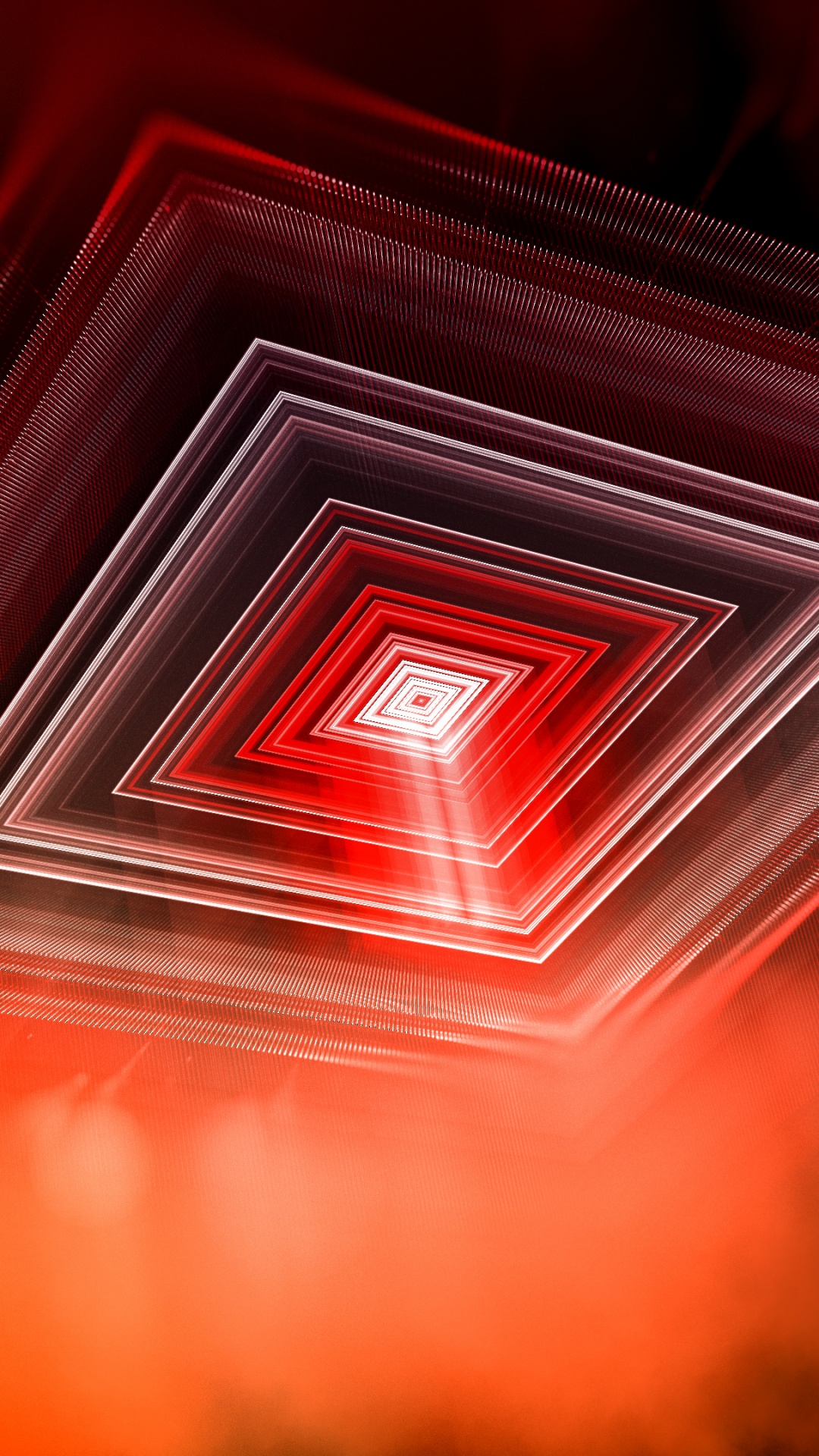 Обои красный цвет, Апельсин, дизайн, узор, технологии в разрешении 1080x1920