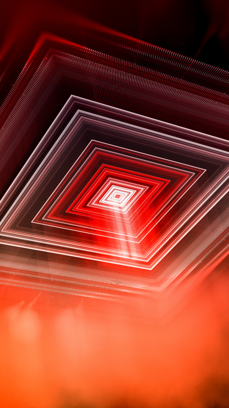 Обои красный цвет, Апельсин, дизайн, узор, технологии в разрешении 750x1334