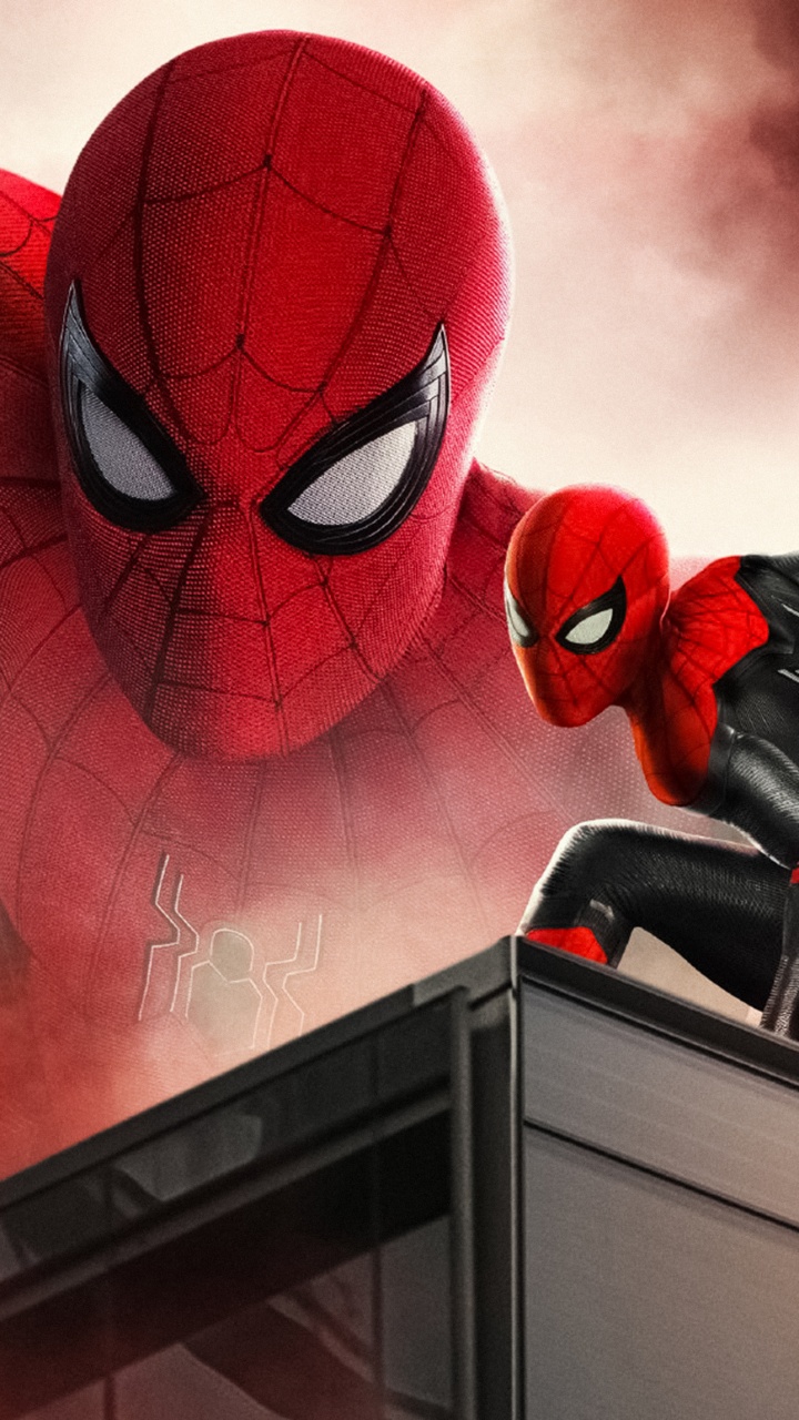 Обои человек-паук, marvel, супергерой, Человек-паук Возвращение домой, Студия Marvel в разрешении 720x1280