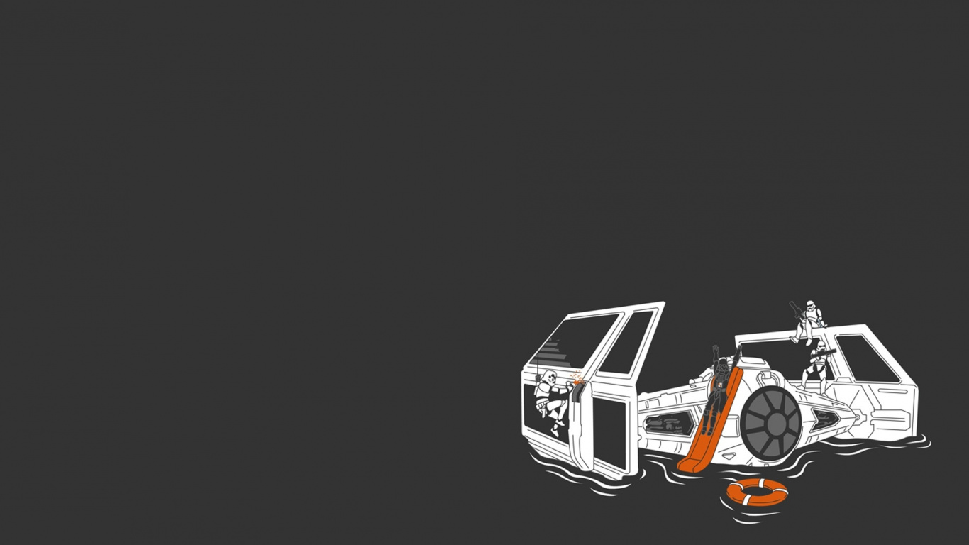 Обои звездные войны, дизайн, лого, программа, автомобильный дизайн в разрешении 1366x768