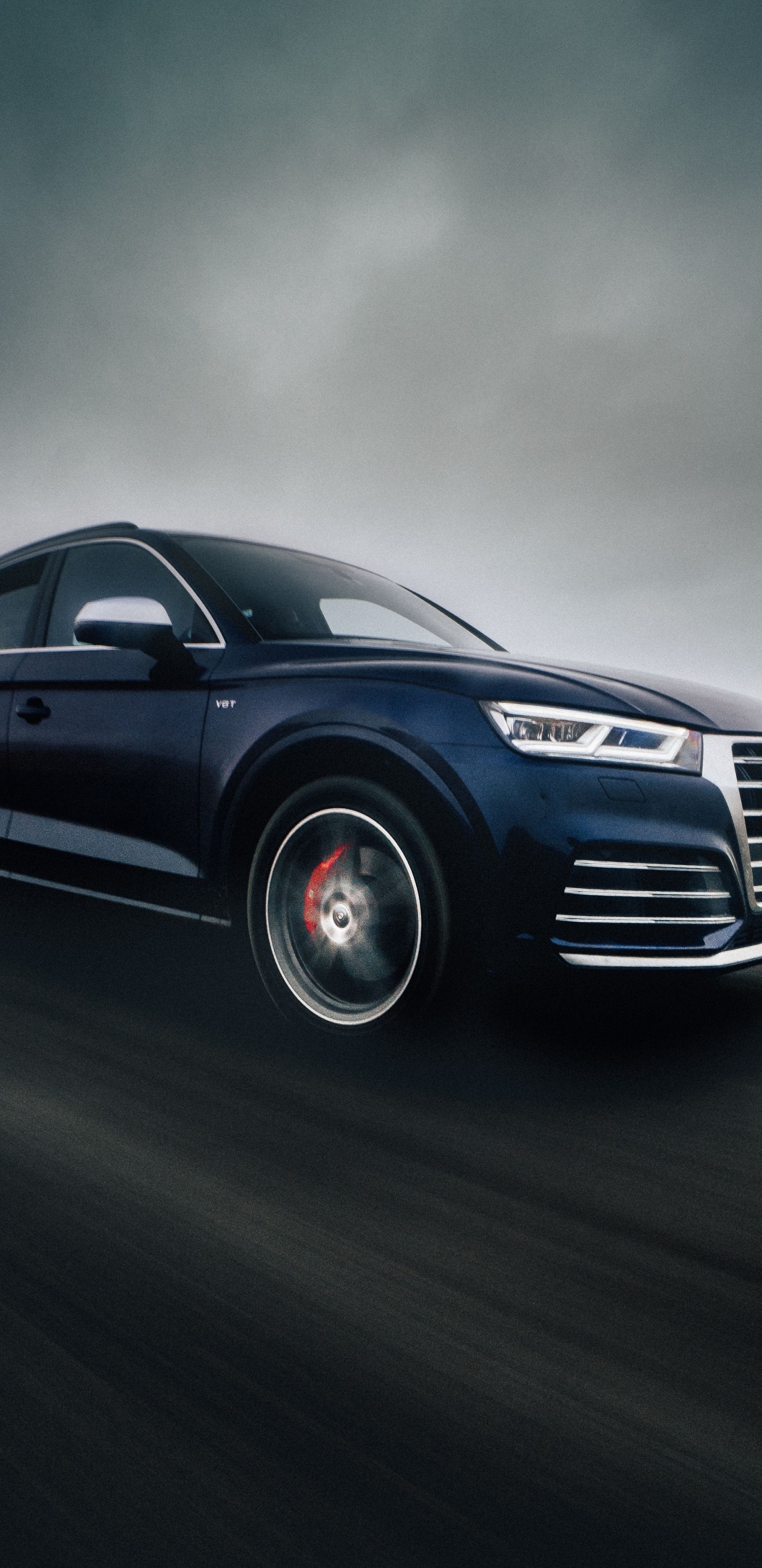 Обои авто, audi, Ауди q7, представительский автомобиль, обод в разрешении 1440x2960