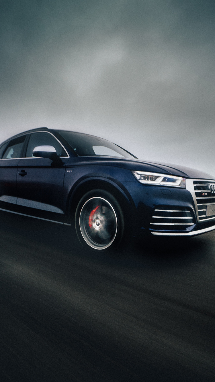 Обои авто, audi, Ауди q7, представительский автомобиль, обод в разрешении 750x1334