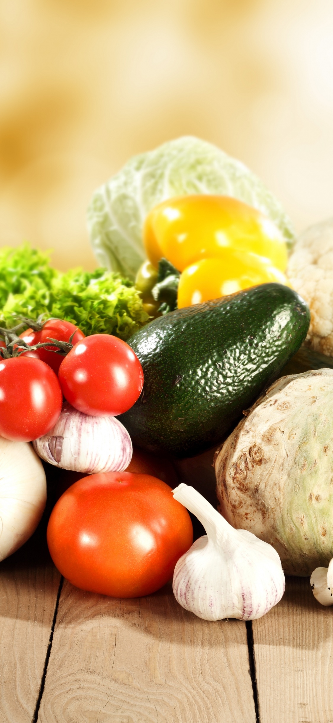 Обои овощ, природные продукты, пища, вегетарианская пища, ингредиент в разрешении 1125x2436