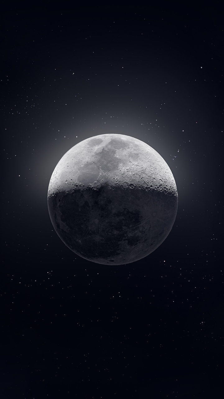 Обои земля, луна, атмосфера земли, атмосфера, астрономический объект в разрешении 720x1280