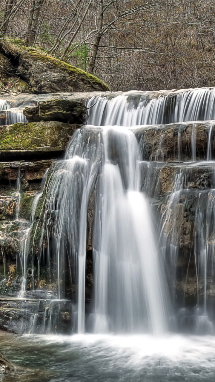 Обои реки, водопад, водоем, гидроресурсы, природа в разрешении 720x1280