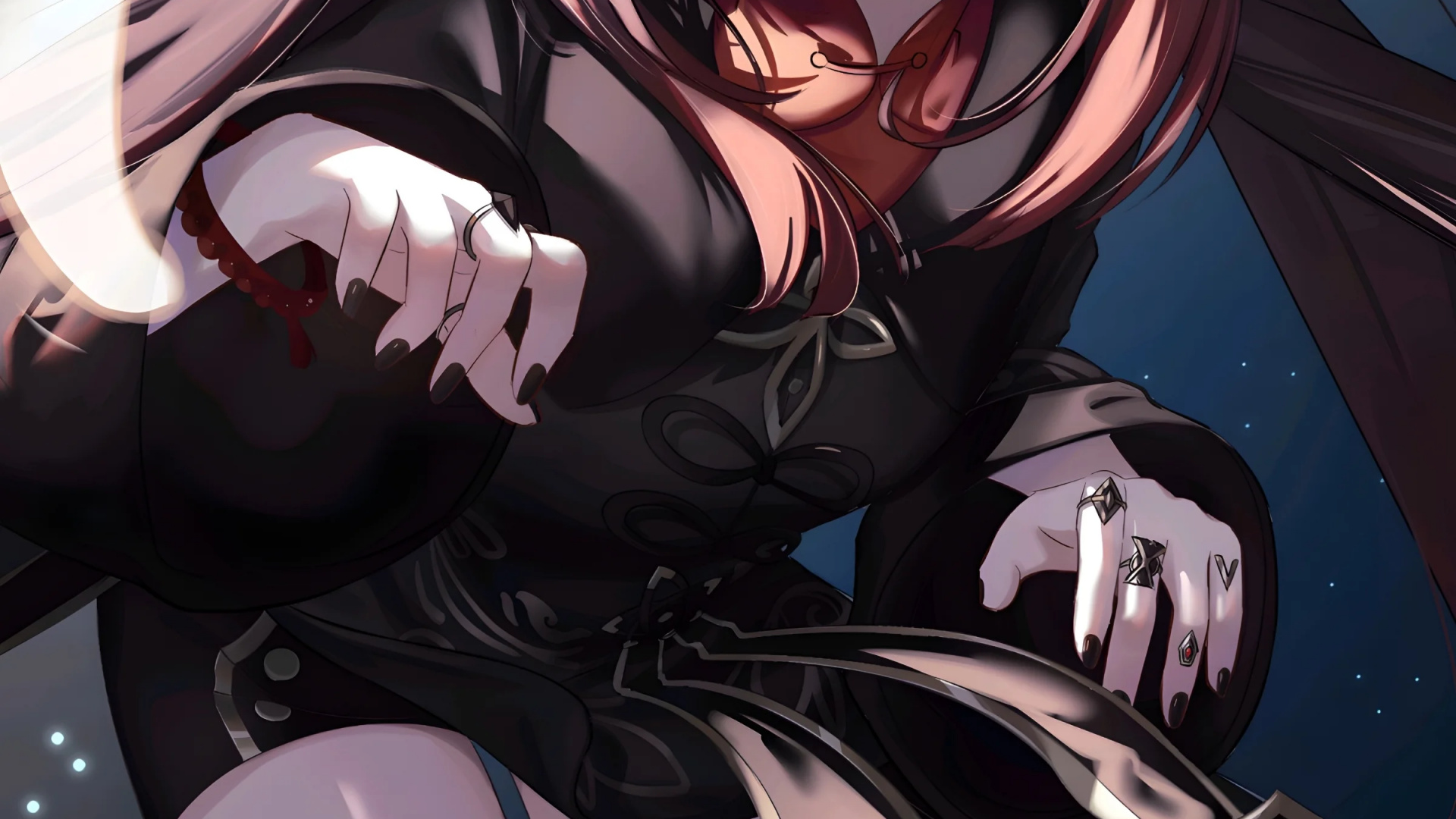 Обои аниме, Геншин удар, Ху Тао, Елан, йоимия в разрешении 1920x1080