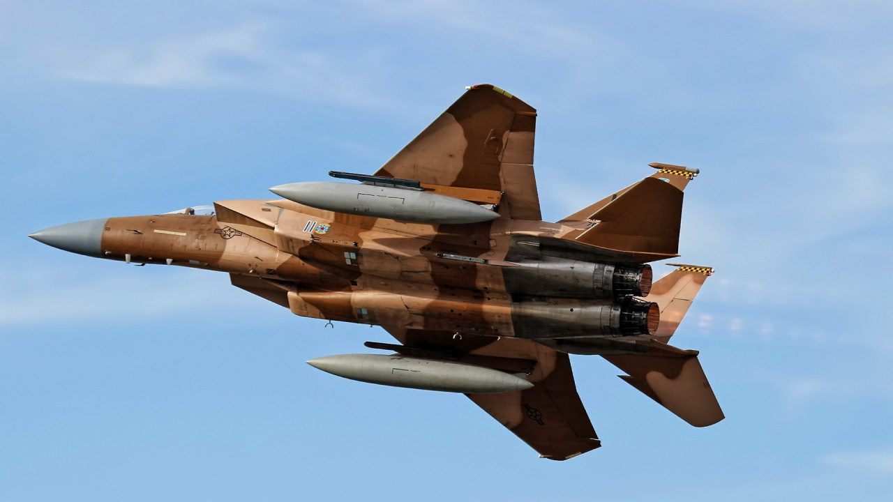 Обои военный самолет, истребительная авиация, воздушные силы, авиация, аэрокосмическая техника в разрешении 1280x720