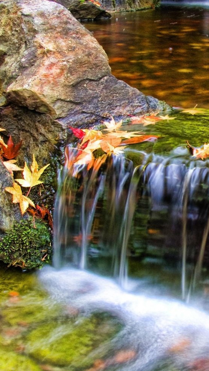 Обои водопад, природа, водоем, вода, водоток в разрешении 720x1280