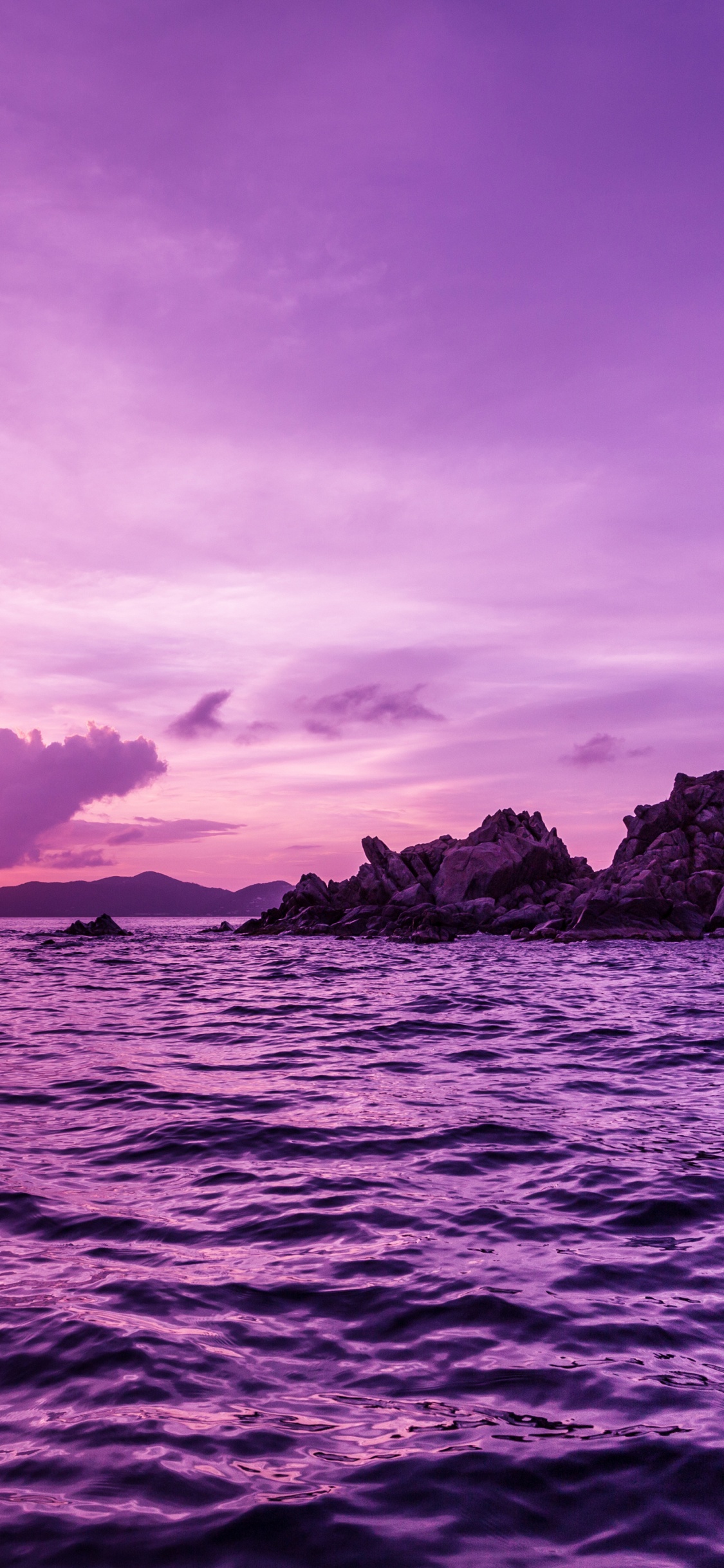 Обои пурпур, красавица, розовый, красота, облако в разрешении 1125x2436