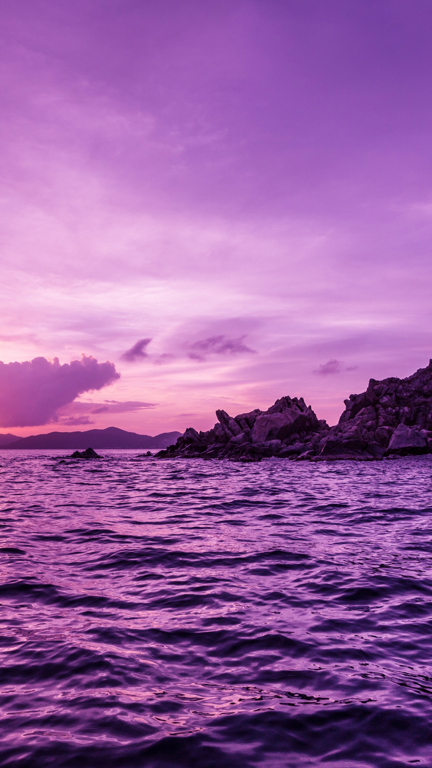 Обои пурпур, красавица, розовый, красота, облако в разрешении 1440x2560