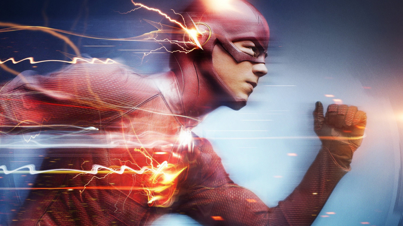 Обои Флэш-Барри Аллен, ЗП, супергерой, прохлада, человек в разрешении 1366x768