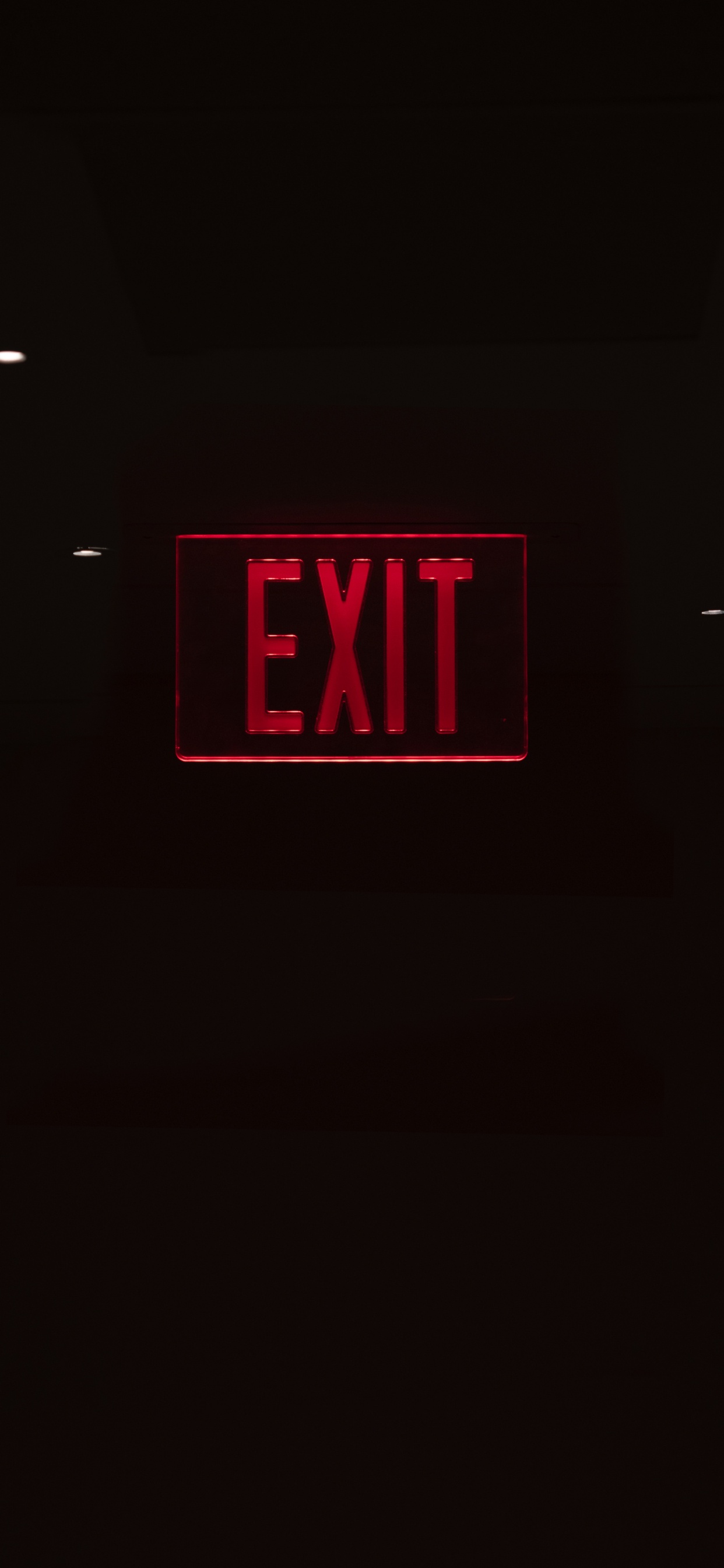 Обои лого, свет, часы, цифровые часы, Знак выход в разрешении 1242x2688