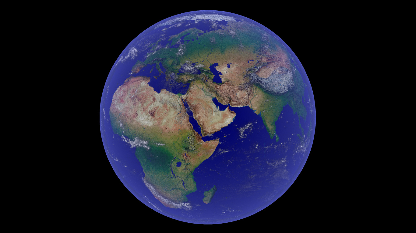 Обои земля, планета, мир, астрономический объект, шар в разрешении 1366x768