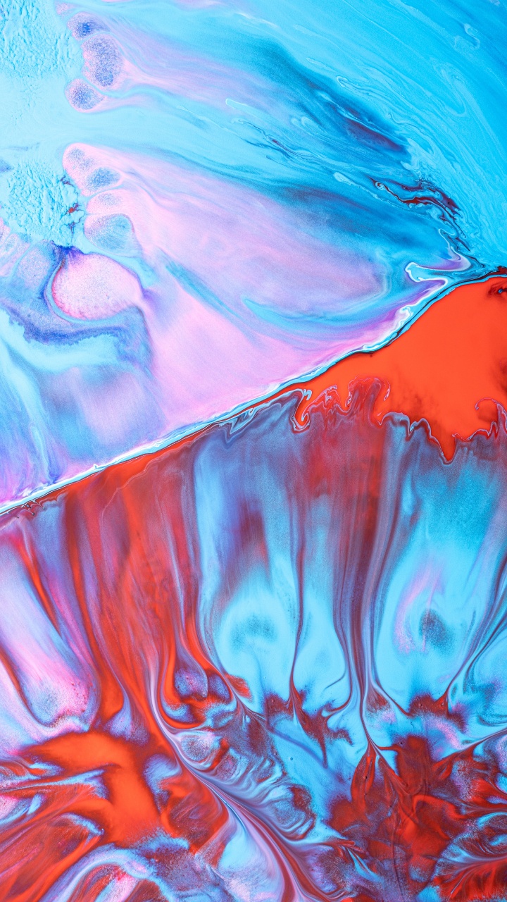 Обои вода, спотифай, пена и песок, художественная краска, синий в разрешении 720x1280